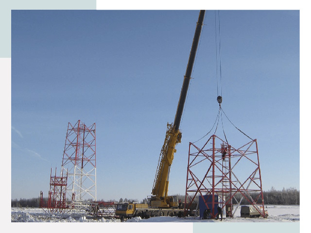 Монтаж вышек связи в Малоярославце