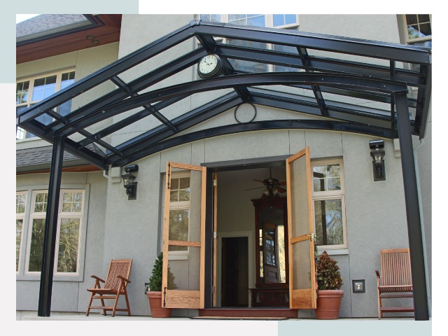 Козырьки металлические в Малоярославце