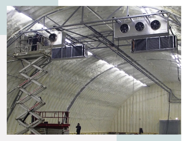 Оснащение ангаров в Малоярославце