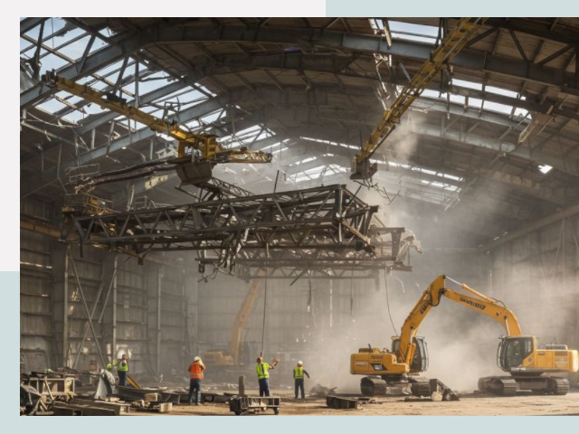 Демонтаж ангаров в Малоярославце от 621 руб. за м²