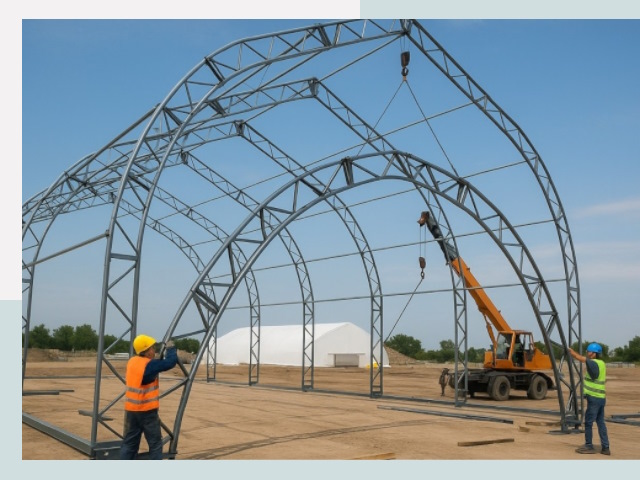 Монтаж ангаров в Малоярославце от 621 руб. - Надежно и быстро