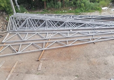 Изготовили и доставили металлоконструкции, приступаем к монтажу